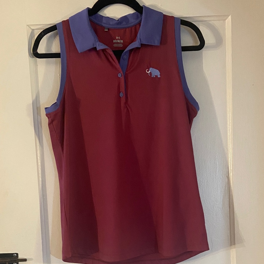 adidas Red and Purple Sleeveless Tank Top